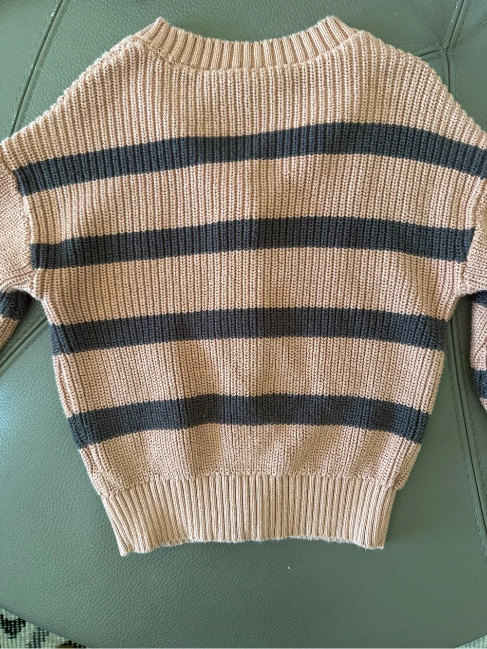 5T Carters Striped Knit Cardigan Bow Details - Brown & Black